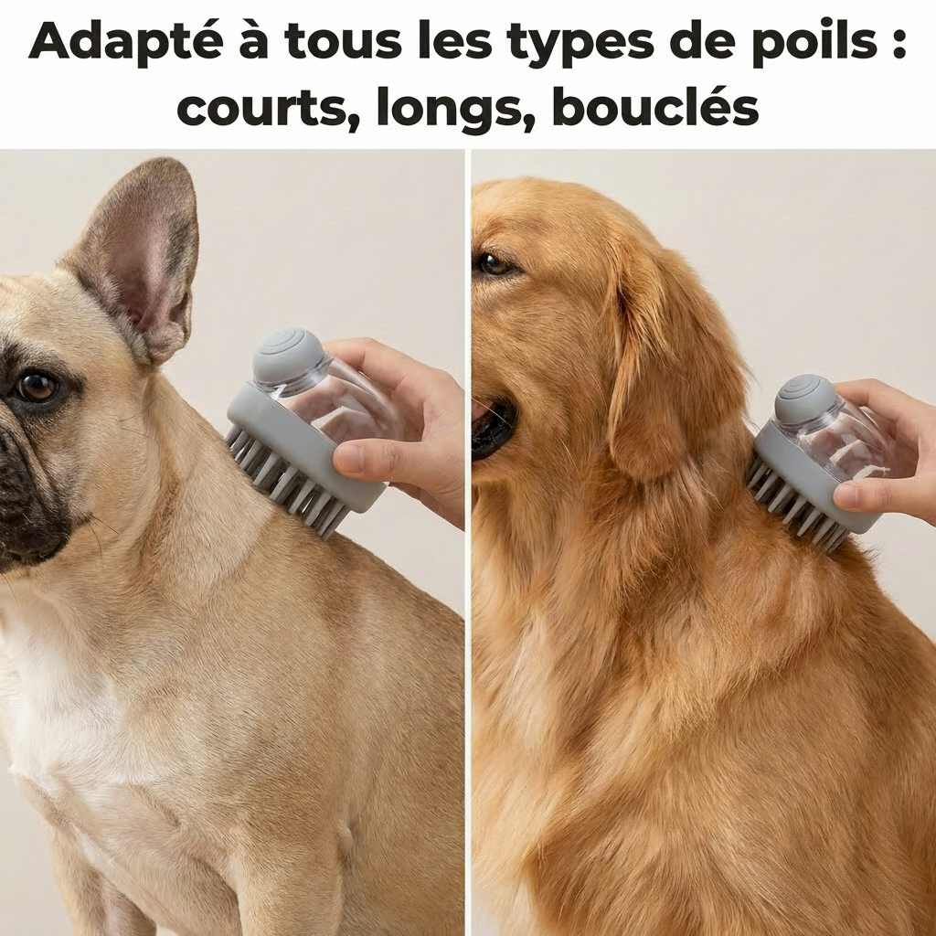 Brosse de Bain Massante 2-en-1 PawSpa