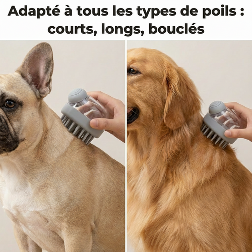 Brosse de Bain Massante 2-en-1 PawSpa